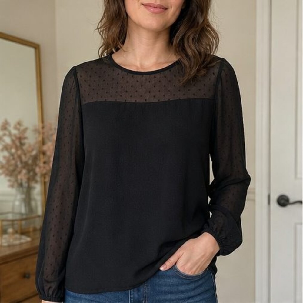 Emerald Peplum Top - Picture 2 of 6